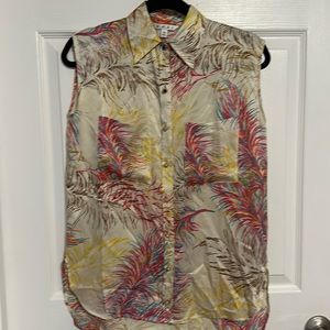Cabi Feather silk top